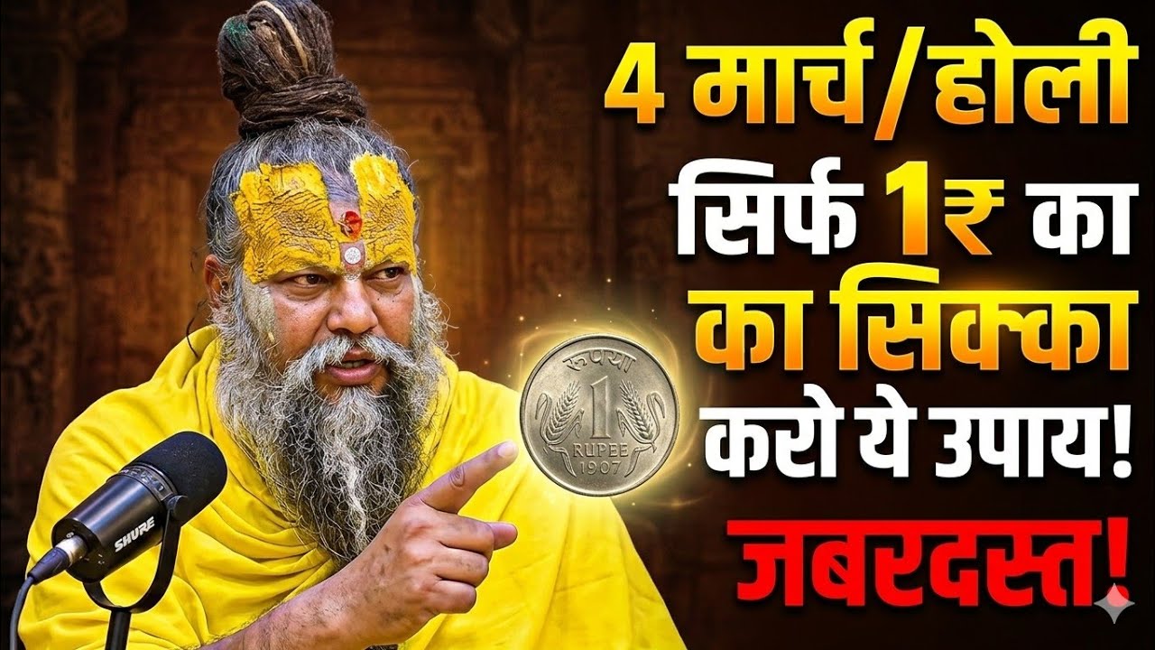 4 मार्च होली के दिन 1 रूपए का सिक्का वाला उपाय जरुर करे Premanand Ji
