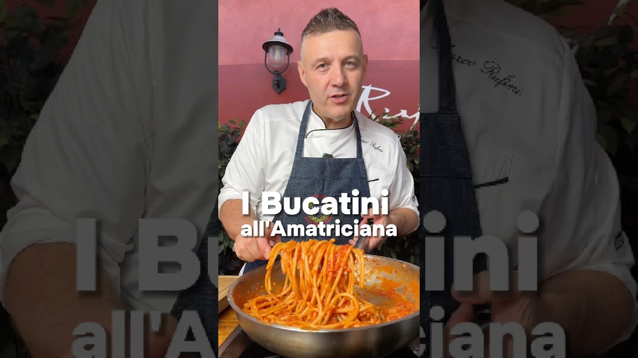 BUCATINI ALL&rsquo;AMATRICIANA #chefrufini #amatriciana #bucatiniallamatriciana