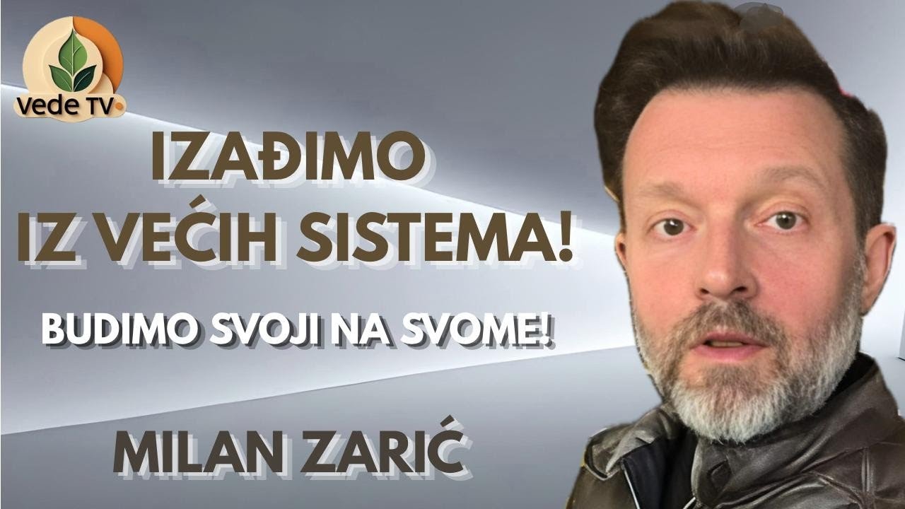 Milan Zarić - IZAĐIMO IZ VEĆIH SISTEMA - Budimo svoji na svome 