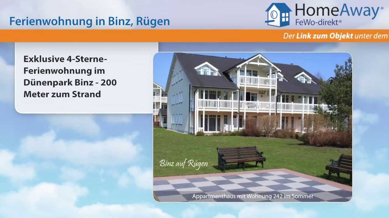 Binz: Exklusive 4-Sterne-Ferienwohnung im Dünenpark Binz - 200 Meter zum - FeWo-direkt.de Video