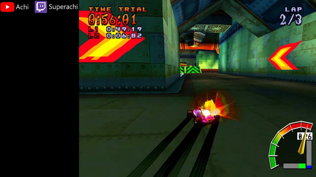 Practicing sacred fire - Crash Team Racing (PS1)