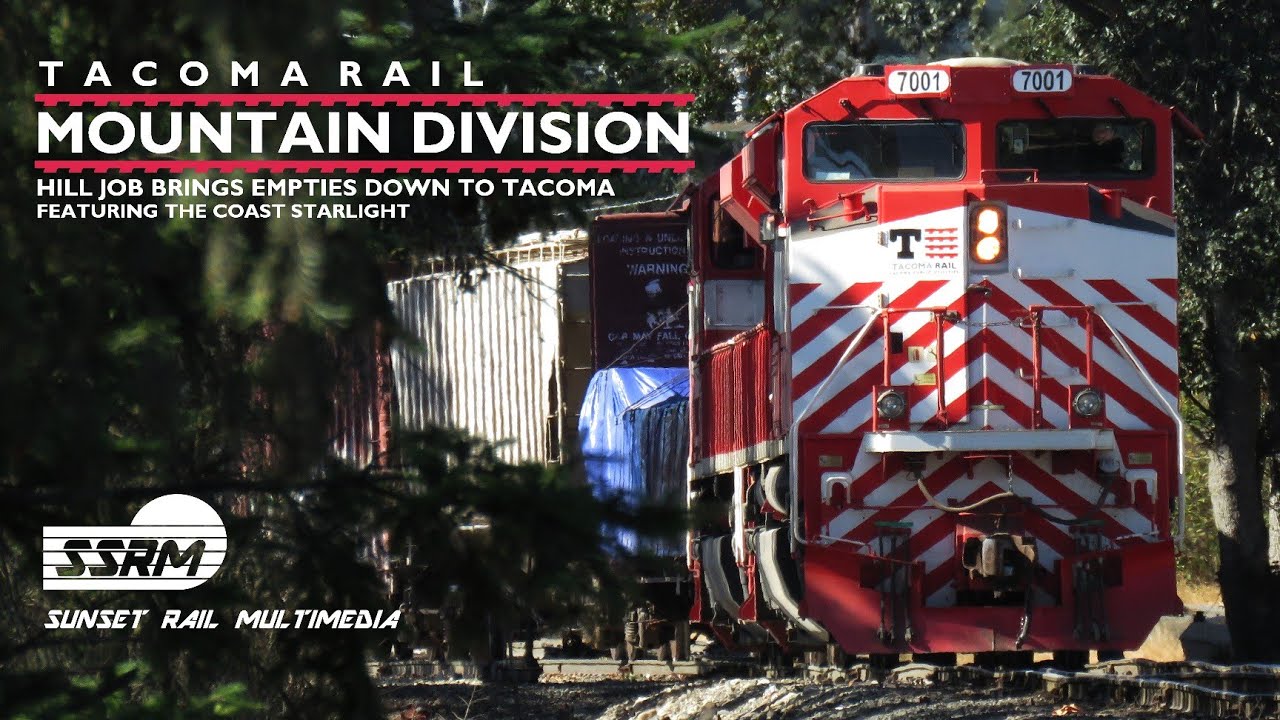 Hill Job brings empties down to Tacoma w/Amtrak Coast Starlight!
