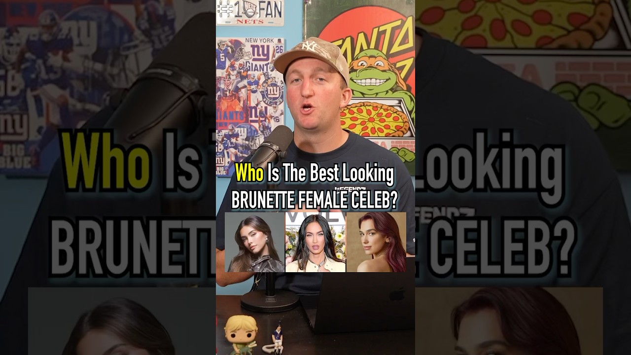 Who’s The Best Looking Brunette Celebrity?! #shorts #women #dualipa #madisonbeer #meganfox #model