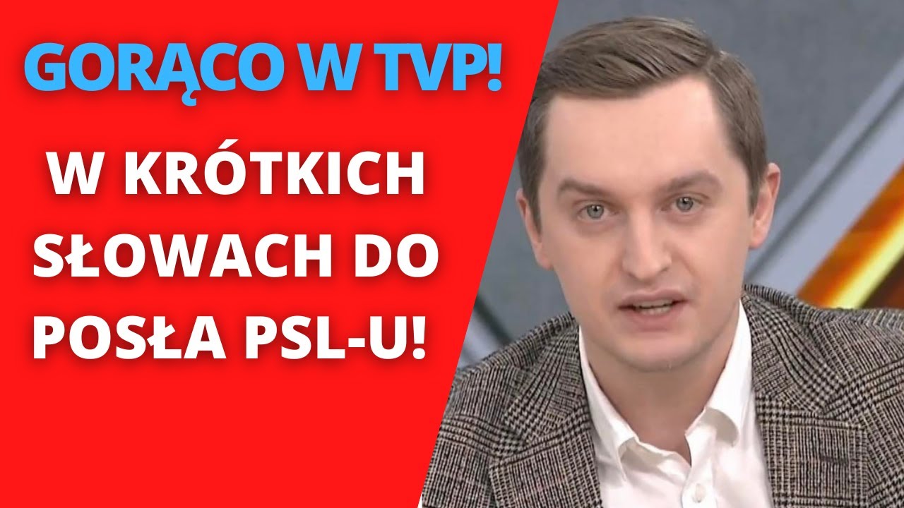 Burzliwa dyskusja w TVP! Kr&oacute;tko do posła PSL-u!