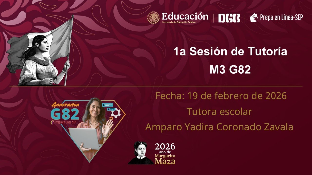 M3 G82 Tutoría. 1a sesión sincrónica