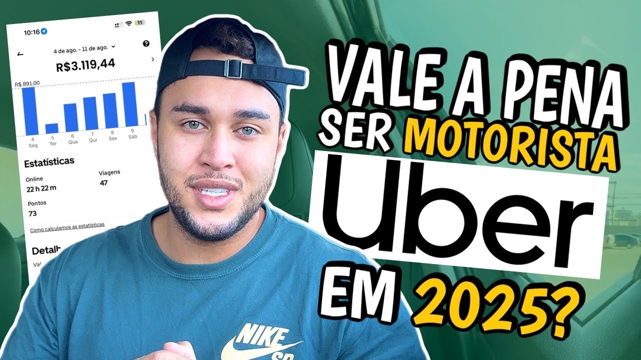 AINDA D&Aacute; PRA GANHAR DINHEIRO NA UBER EM 2025 OU &Eacute; PURA ILUS&Atilde;O? VALE A PENA SER UBER EM 2025?