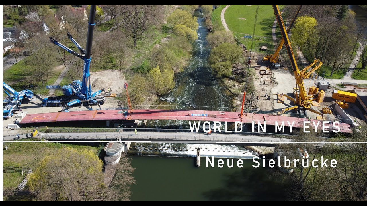Neue Sielbrücke - Bad Oeynhausen - Drone Footage - Arial Video - DJI Mini2