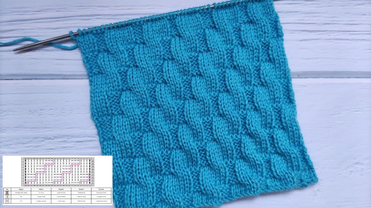 Mock Cable Knit Stitch | Falsches Zopfmuster stricken| Trecce imitazione | Imitación de Trenzas