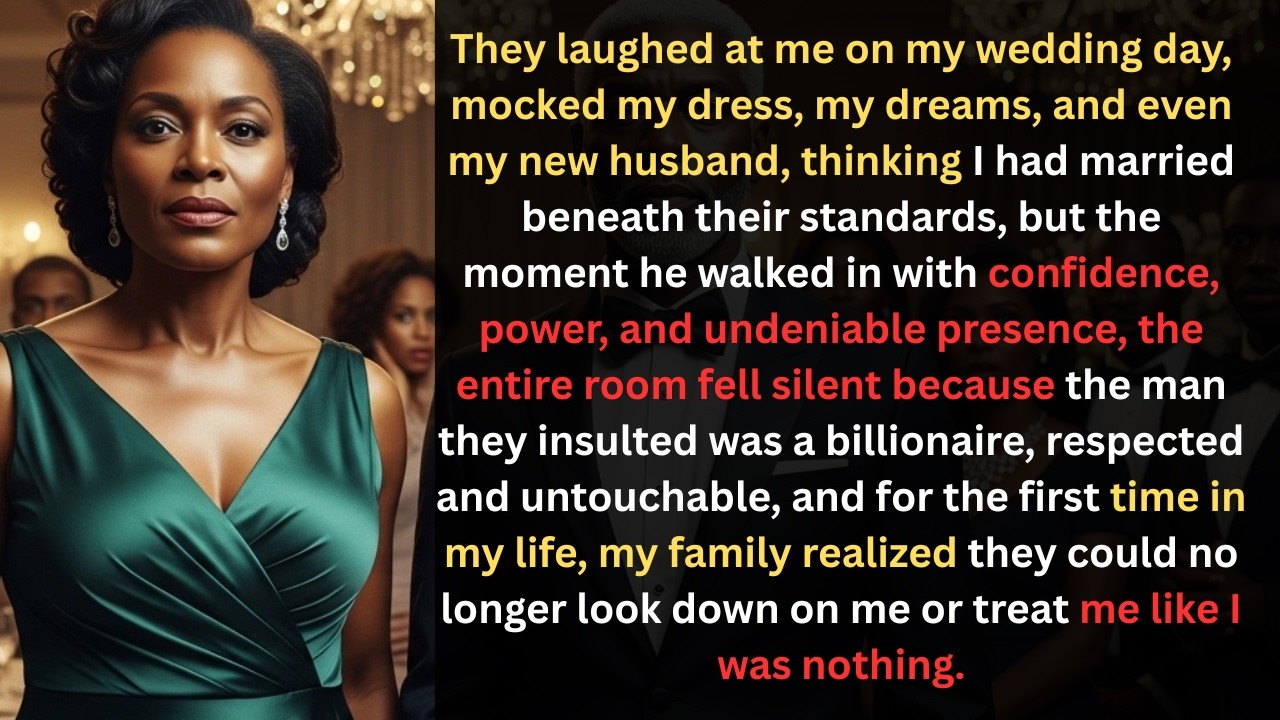 They Laughed at Me on My Wedding Day — Then They Found Out He Was a Billionaire #emotionalstory