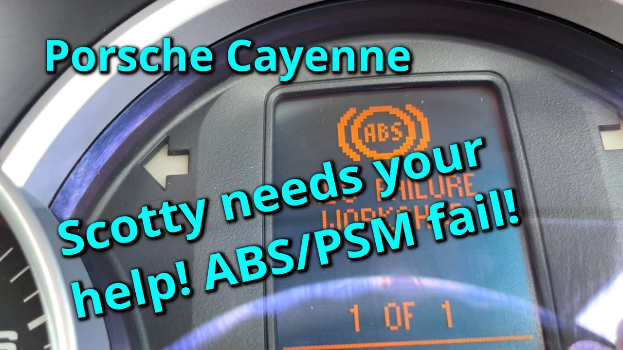 Porsche Cayenne Mk1 955 - Scotty Needs Help - PSM/ABS Gear change Issues/gearbox problem Pt 1