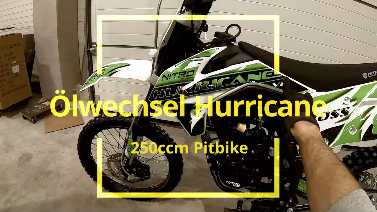 Ölwechsel Hurricane 250ccm Pitbike Ölfilter Ölsieb reinigen Nitro Dirtbike MX Motocross Motorrad