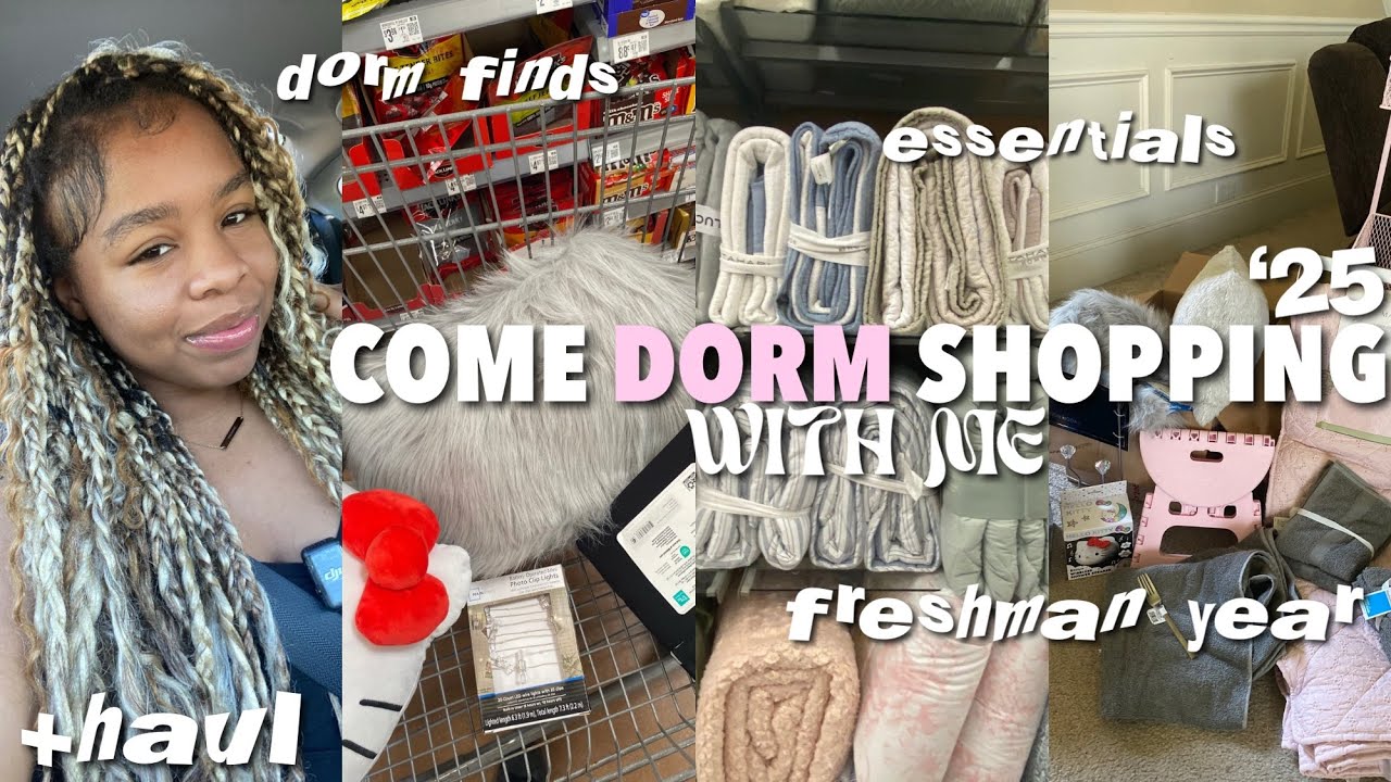 COME DORM SHOPPING WITH ME + HAUL 2025 *freshman edition* |dorm finds + essentials, housing rants