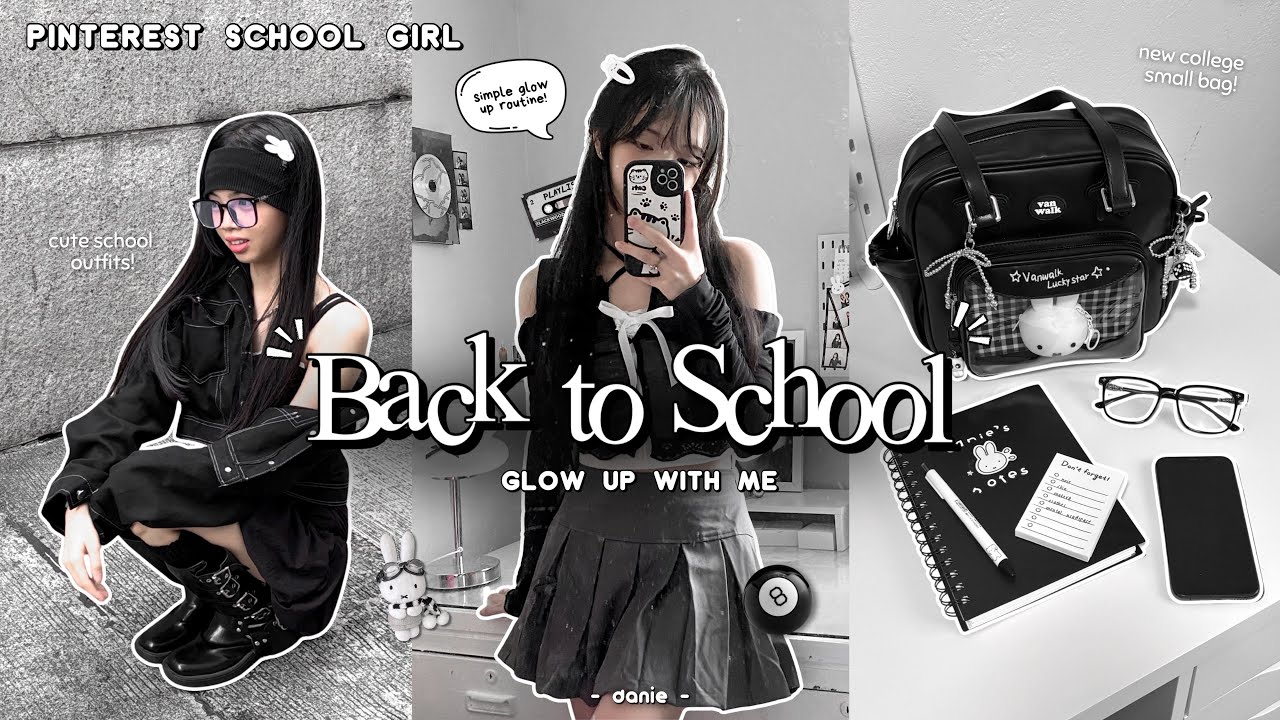 Pinterest School Girl 📓🔍 Simple Back to School GLOW UP GUIDE: Clothes Haul, Self Care & Mental Reset