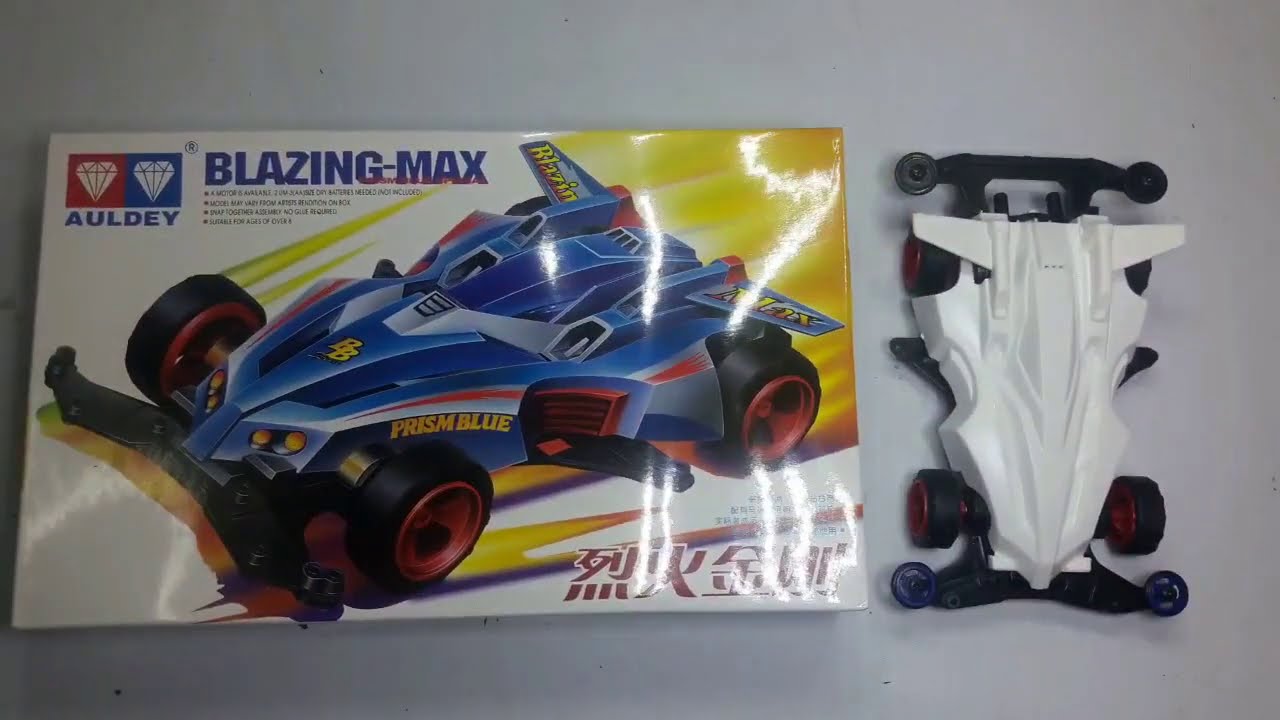 BLAZING MAX AULDEY Mini 4WD Unboxing And Assembly