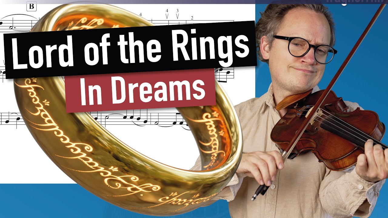 In Dreams from "The Lord of the Rings" | Violin Sheet Music | Movie Theme | Piano Accompaniment