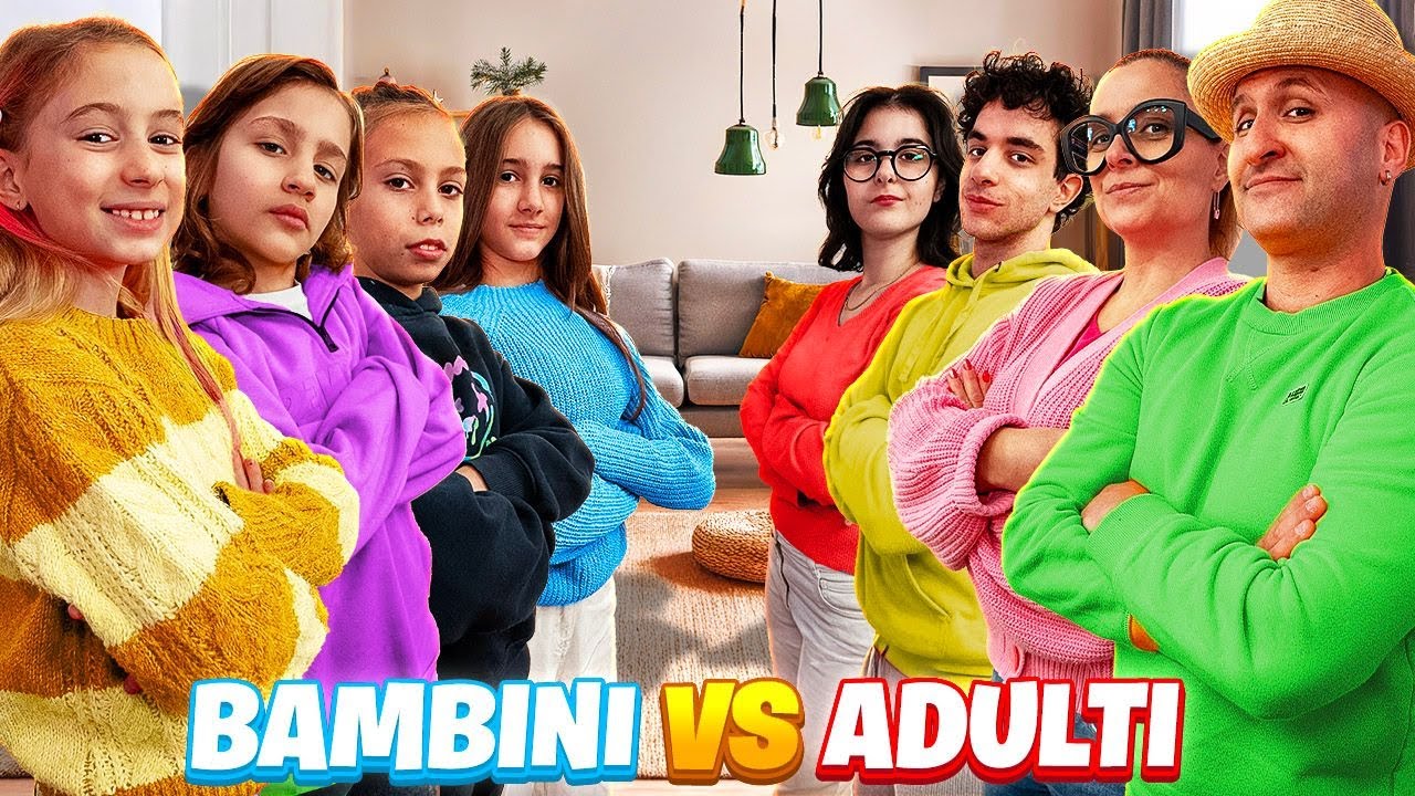 BAMBINI VS ADULTI CON GIORGIA E TUTTI I NOSTRI AMICI A CASA NOSTRA!