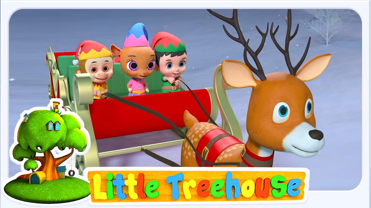 Little Treehouse Fünf kleine Elfen 🧝‍♂️ | Weihnachtslied für Kinder