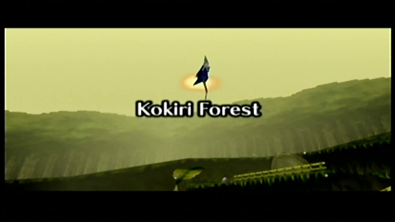 Legend of Zelda: Ocarina of Time. Arwing (Star Fox) in Kokiri Forest