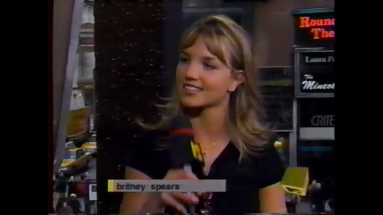 Katie Holmes & Britney Jean Spears join Dave Holmes on MTV's TRL - March 23, 1999 - Jordan Knight