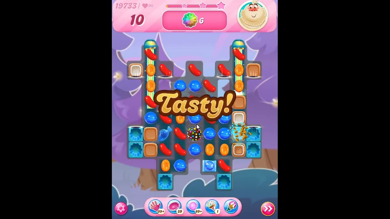 Candy Crush Saga Level 19733 - NO BOOSTERS | SKILLGAMING ✅
