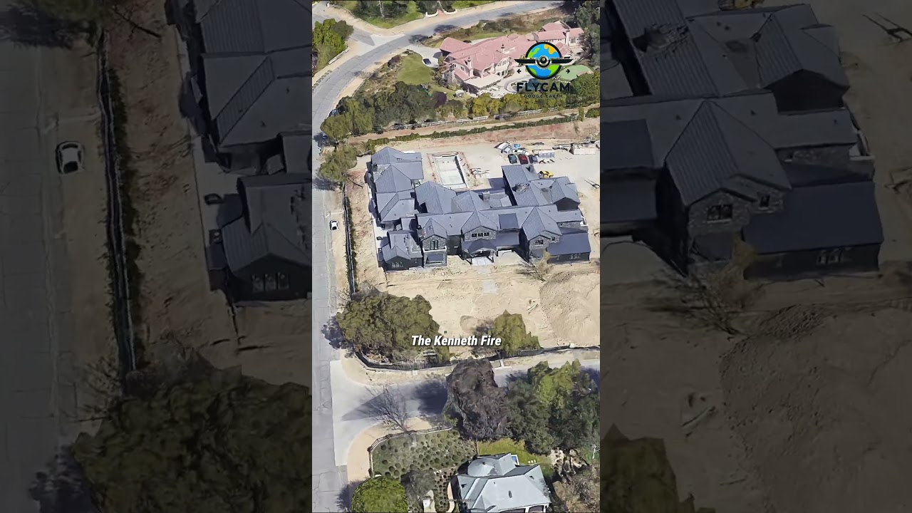 Kris Jenner and Khloe Kardashian's house narrowly escaped the fire