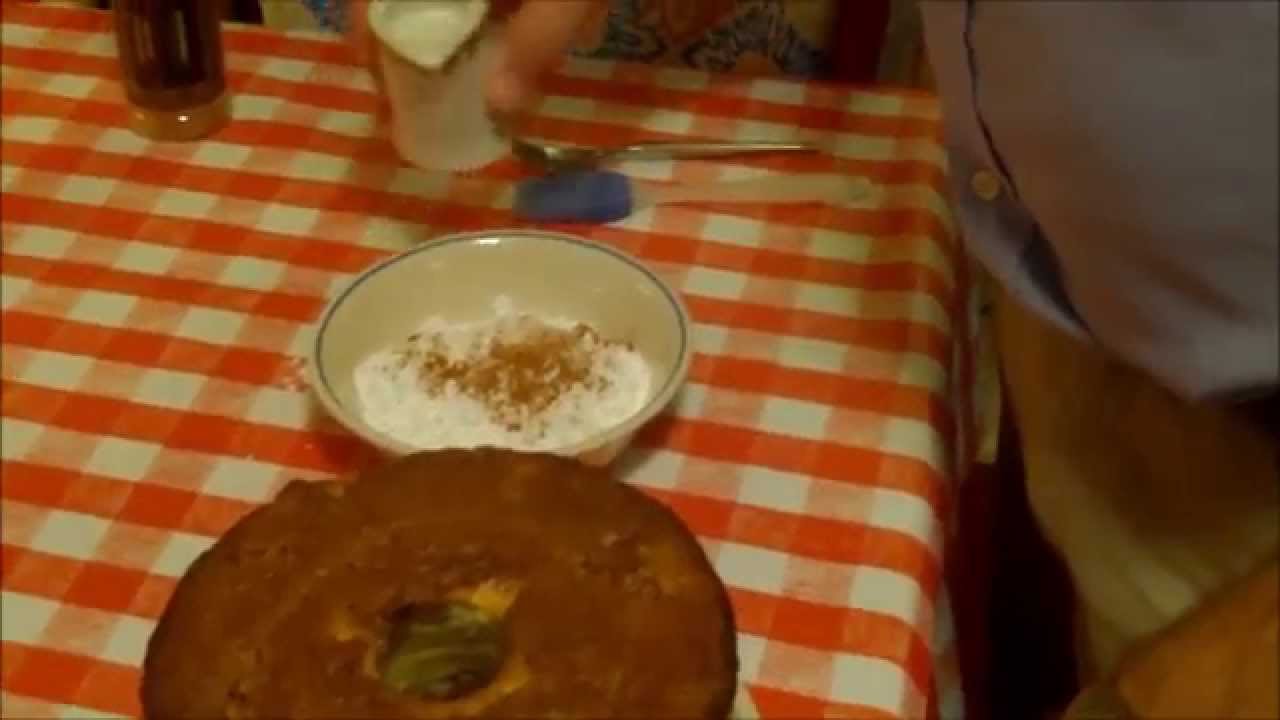 Making Cream Cheese Coffee Cake
