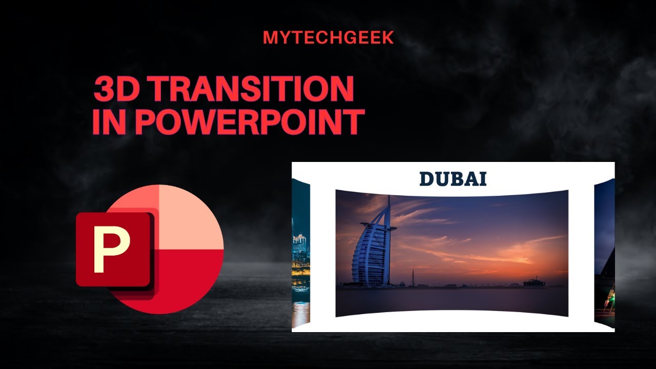 How to create Professional PowerPoint Slide -  3D Transition