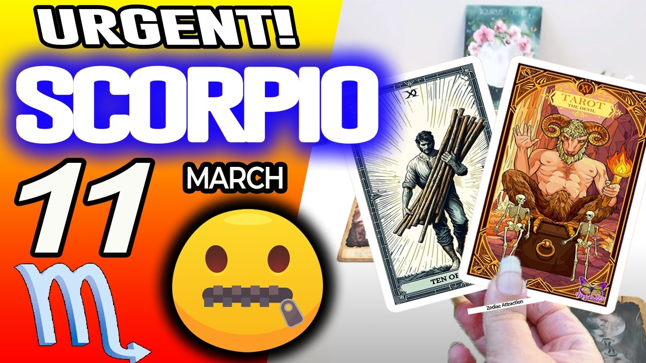 Scorpio ♏URGENT❗️DON’T SAY ANYTHING TO ANYONE PLEASE🙏🏻🤐🤫 horoscope for today MARCH 11 2026 ♏ tarot