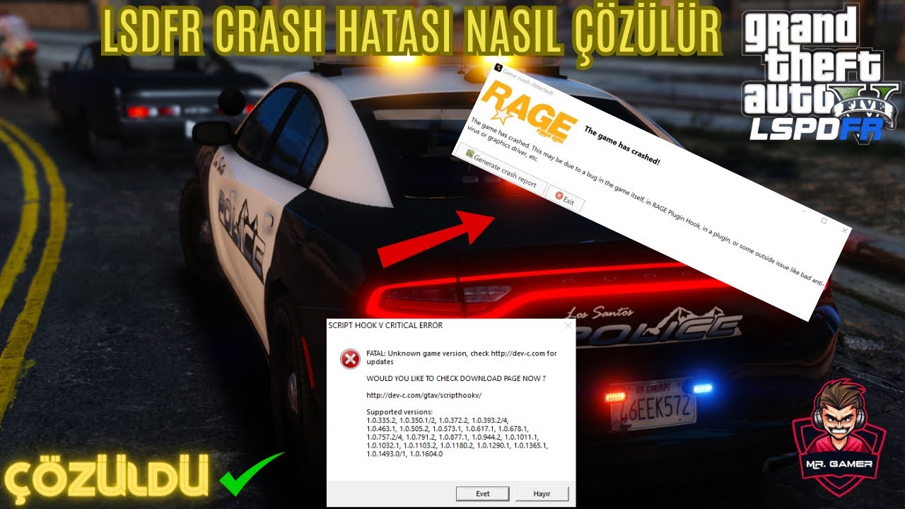 🔥GTA 5 POLİS MOD CRASH HATASI ÇÖZÜMÜ🔥
