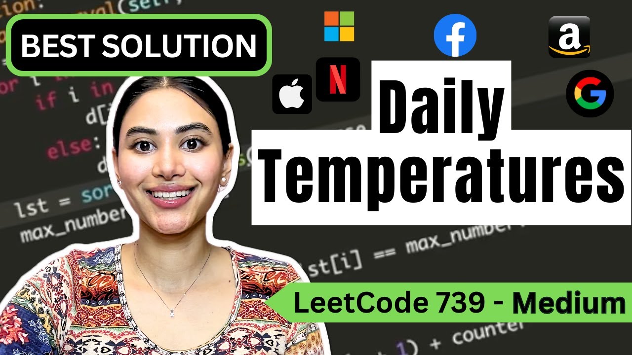 Дневные температуры — LeetCode 739 — Python #leetcode #stack