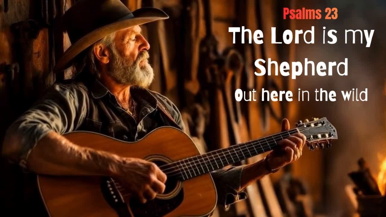 The Lord is My Shepherd (In This Wild Land) | Outlaw Gospel #CountryGospel #OutlawCountry#Psalm23#ai