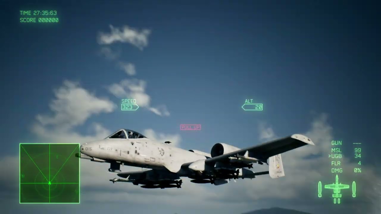 Seeing how can I go in the A-10 in Ace Combat 7