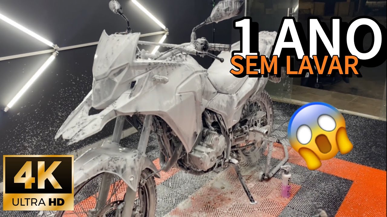 LAVAGEM COMPLETA XRE 300 POV 4K 