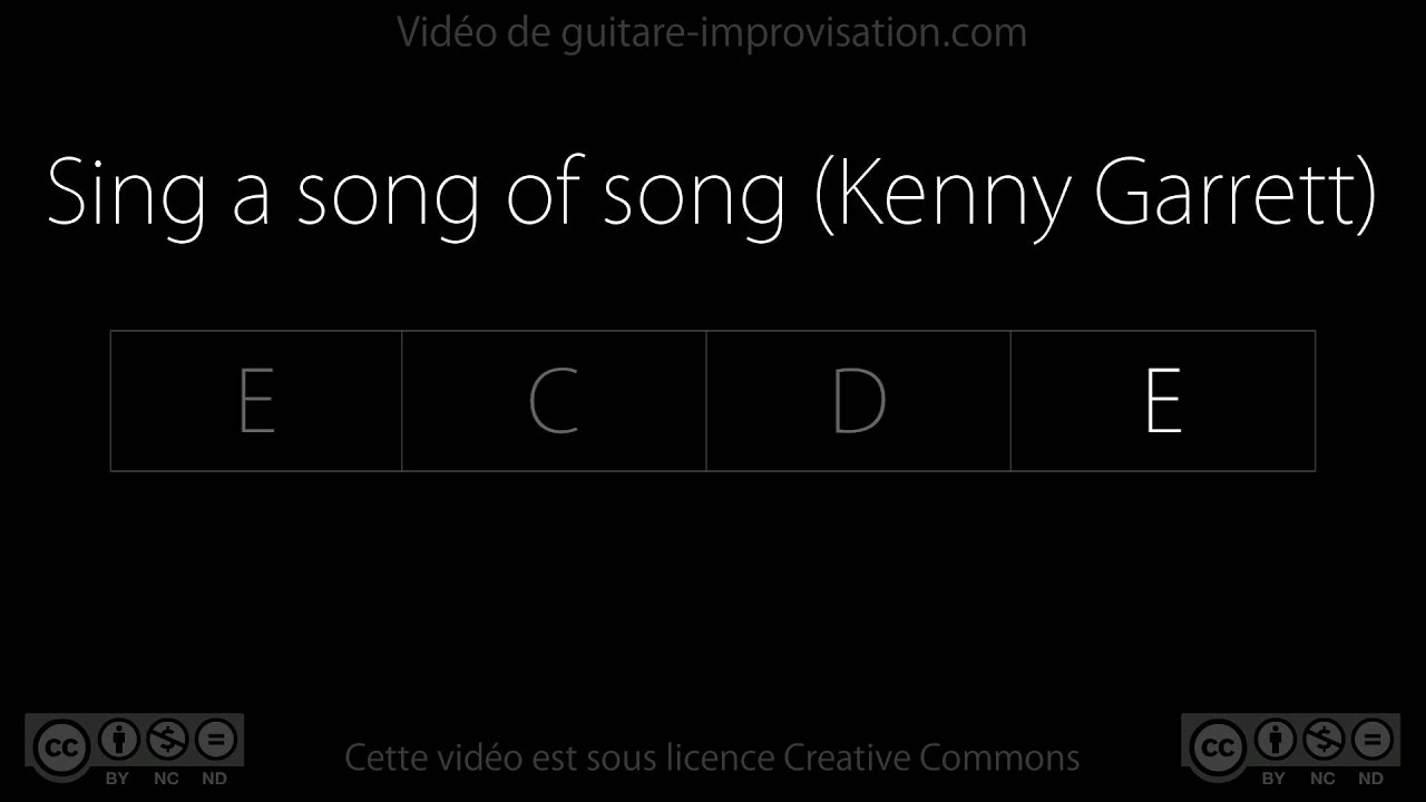 Sing a song of song (Kenny Garrett) - Backing track