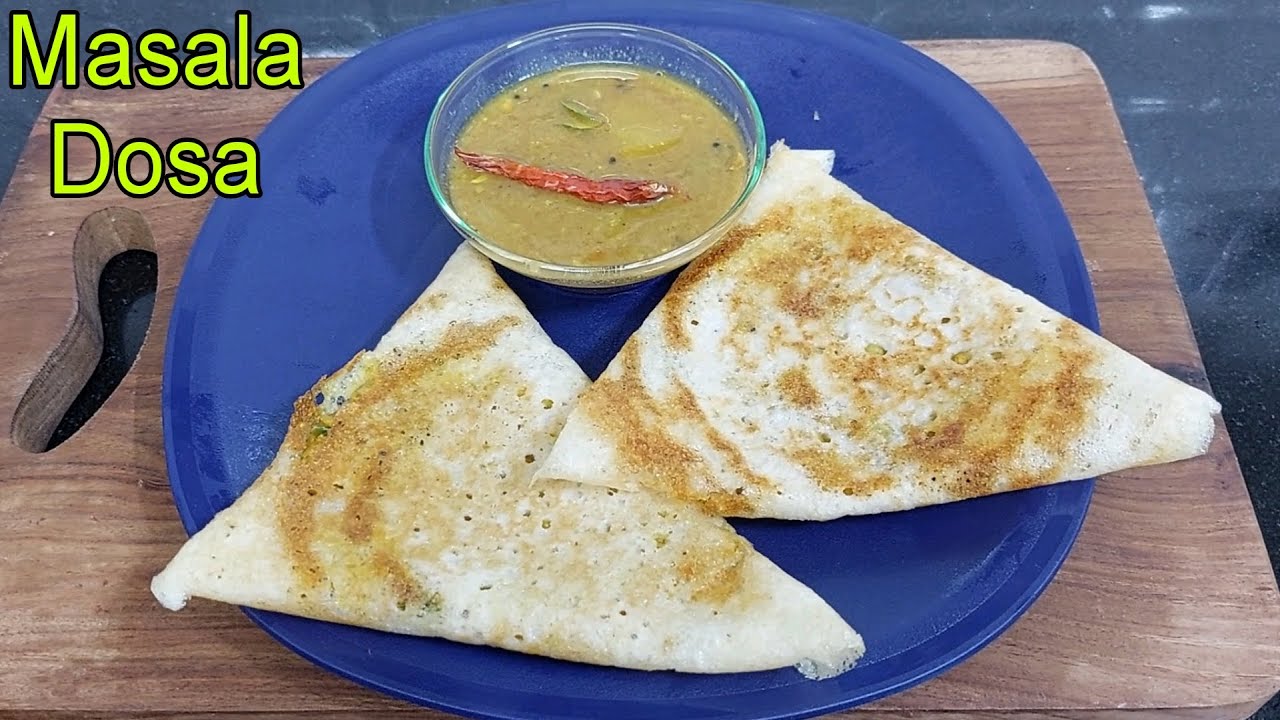 South Indian Style Masala Dosa Recipe | How to make Crispy Masala Dosa | मसाला डोसा | Dosa Stuffing