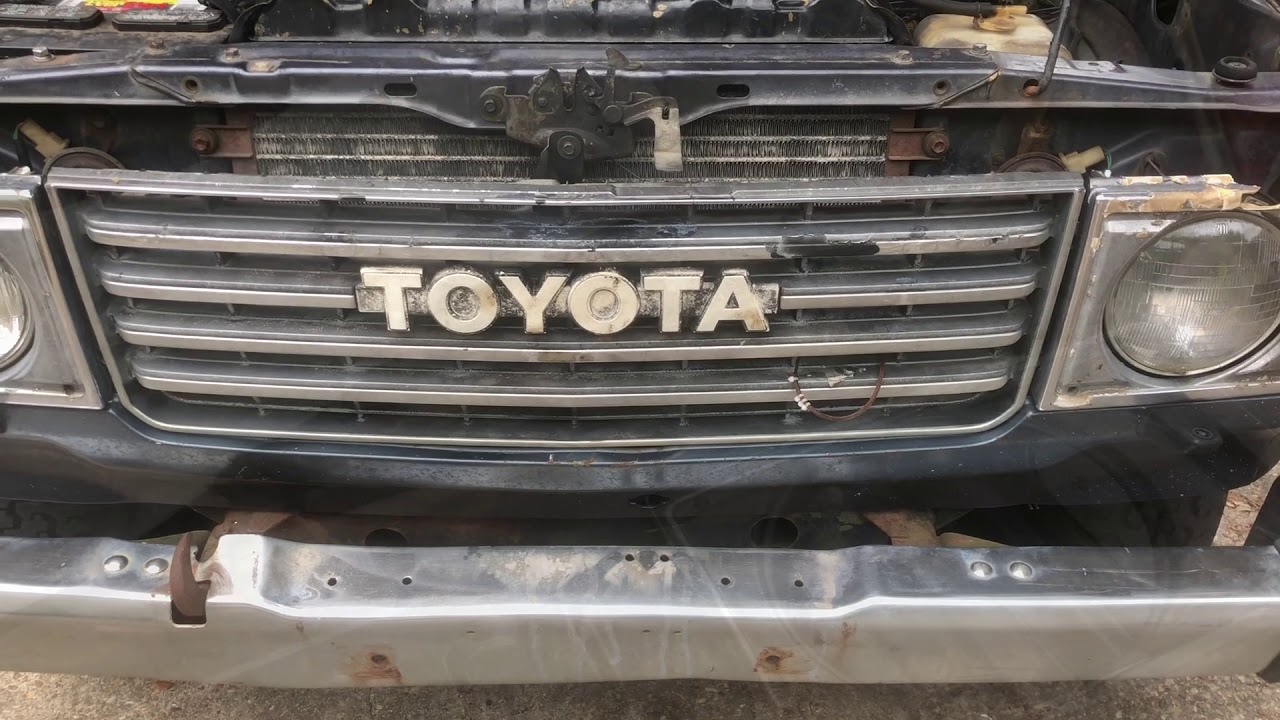 Toyota Land Cruiser FJ60 Grill Hardware And Zip Tie Rigging