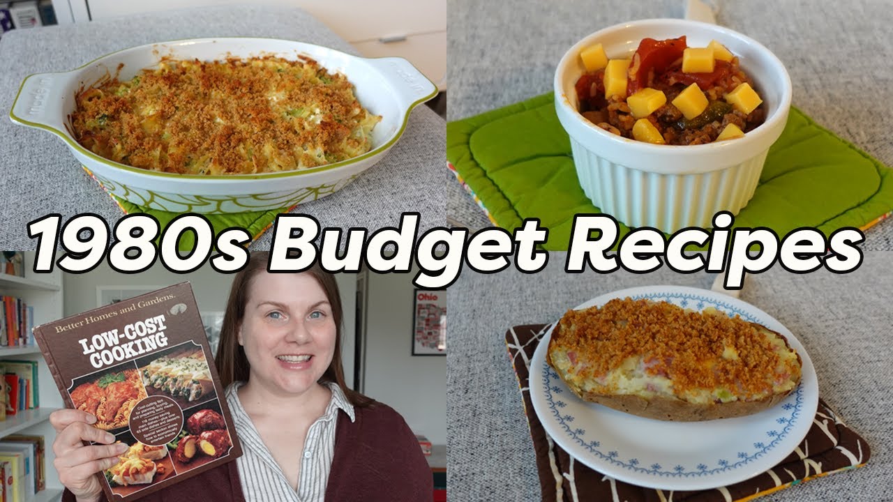 1980s BUDGET RECIPES 😋 Money Saving Meals for Families