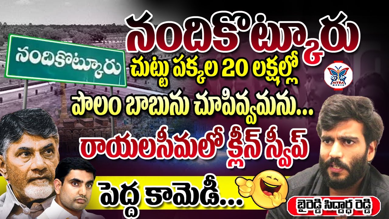 రాయలసీమలో క్లీన్ స్వీప్ పెద్ద కామెడీ. | Byreddy Siddharth Reddy Latest Interview | YSRCP Nandikotkur