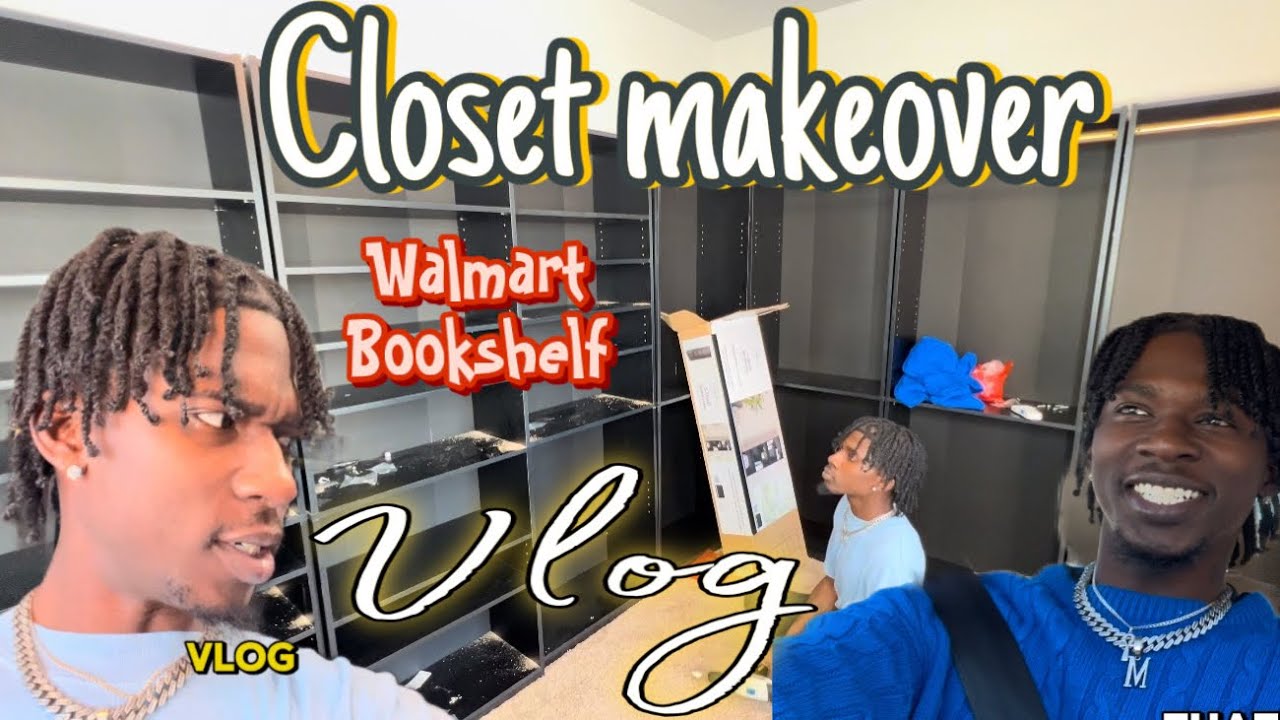 Don’t let procrastinate resonate | Closet Makeover Pt.3 | Walmart Bookshelf | Consistency is KEY !