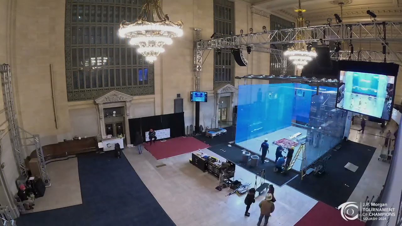 2024 J.P. Morgan Tournament of Champions - Squash Court Timelapse
