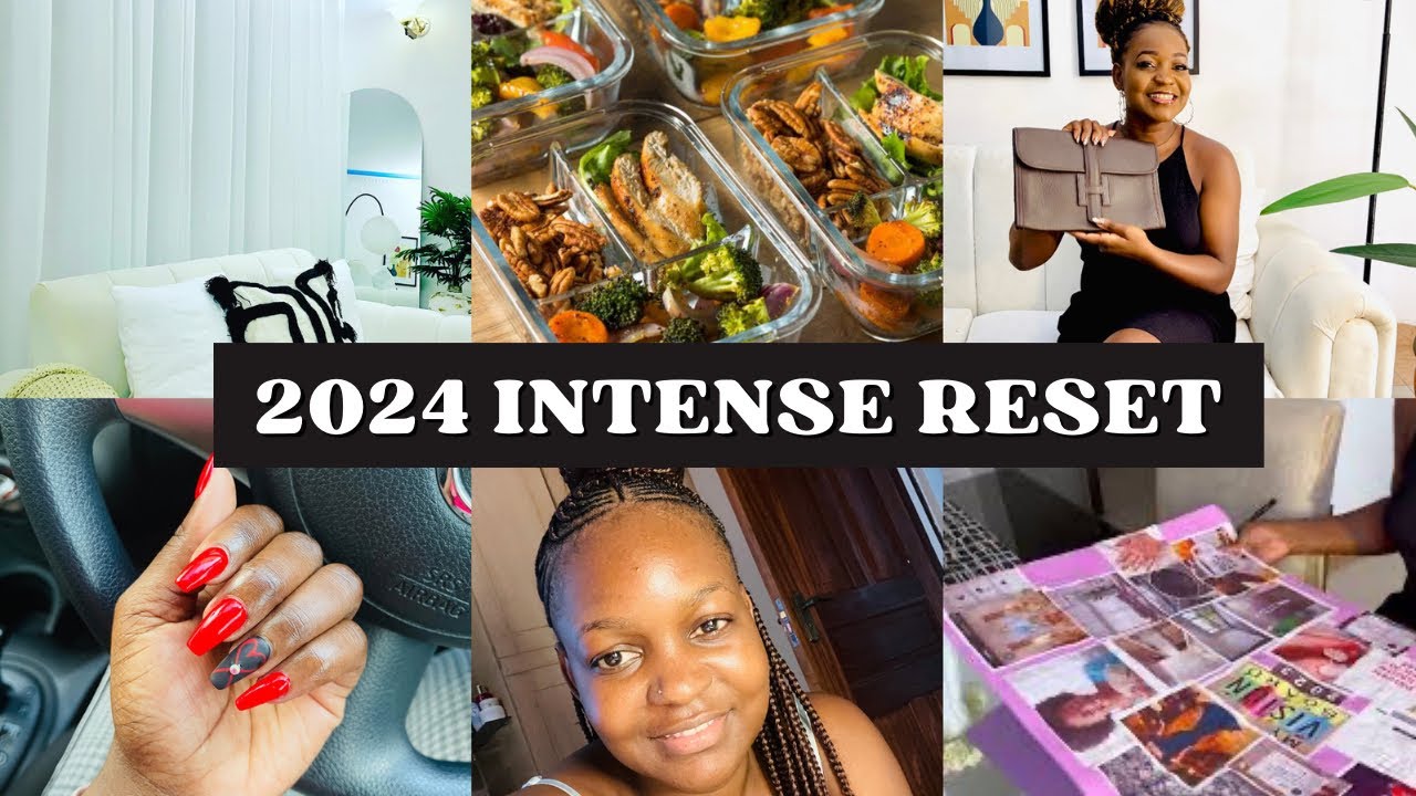 INTENSE RESET: LUXURY UNBOXING/ THRIFT HAUL/ MEAL PREP/ NEW NAILS & HAIR/ 2024 Vision Board// Ms WIT