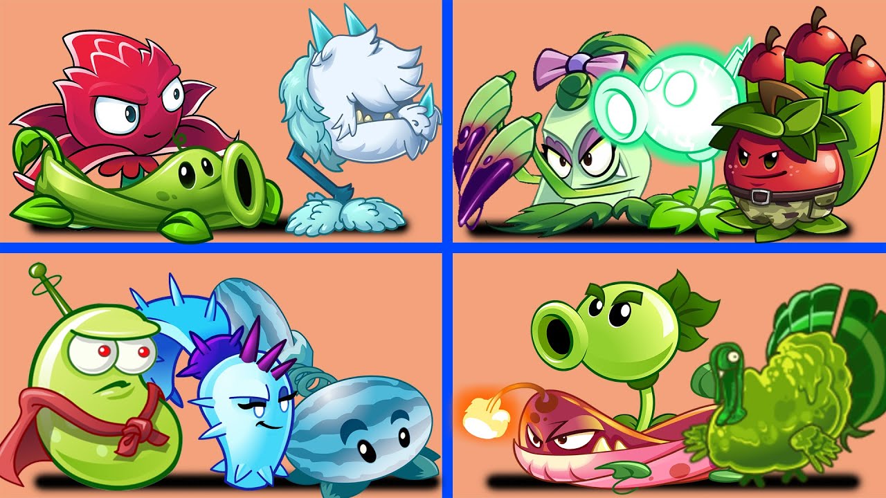 PvZ 2 4 Super Team Plants Vs Team Zombies Part 27 - Team So OP !!!