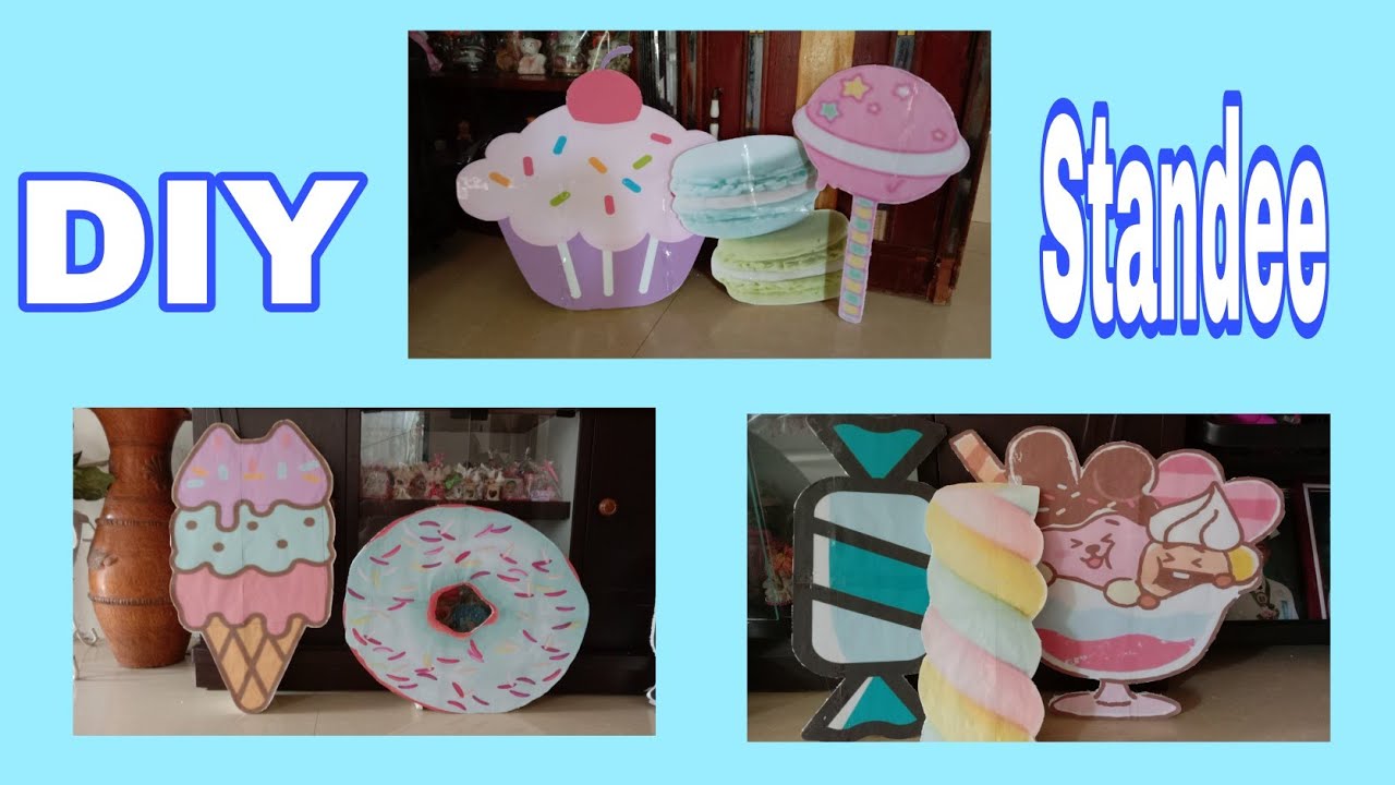 DIY Candyland Theme Standee, How to make standee | Regine Vlogs