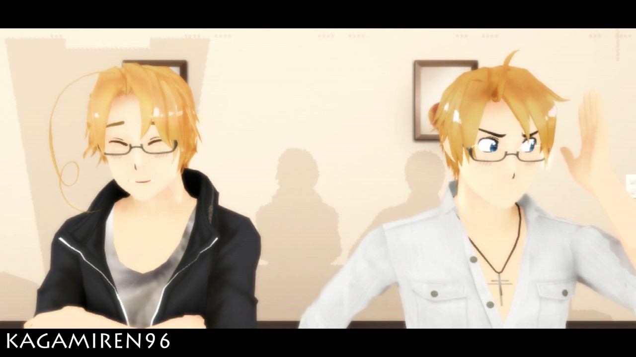 【MMD APH】Prank Call!