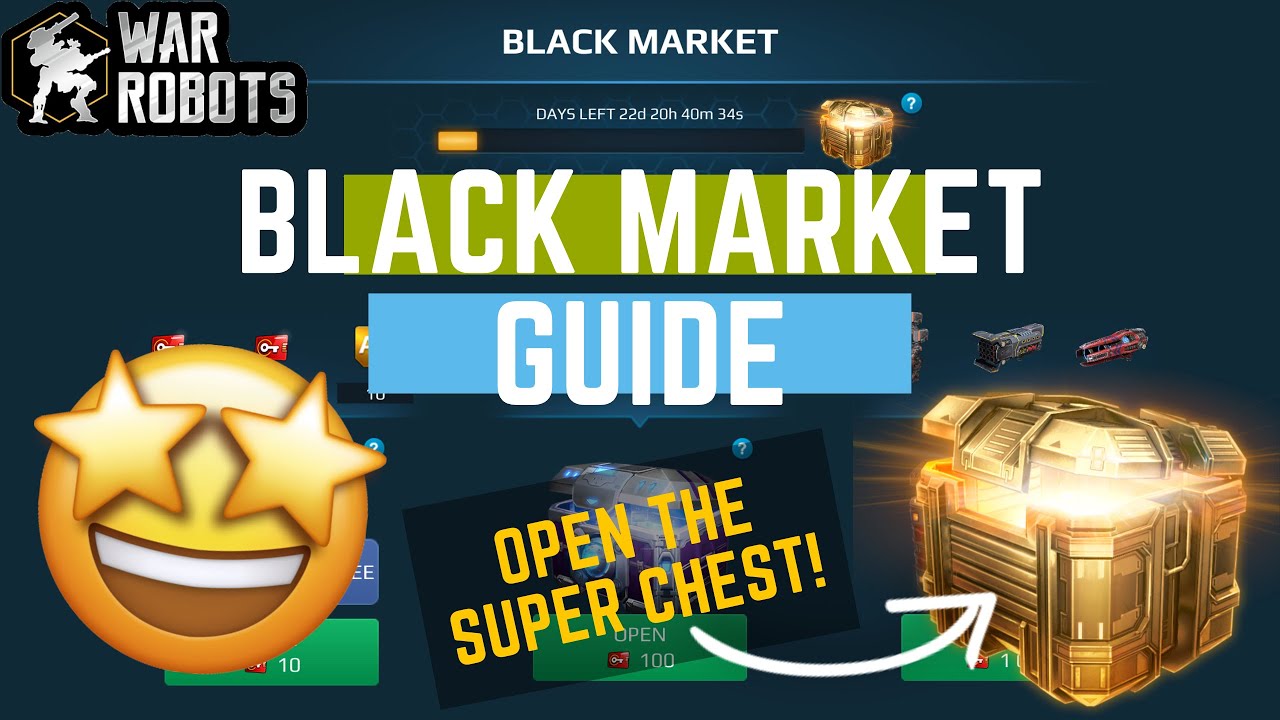 WAR ROBOTS | Black Market Guide To Opening Super Chest! How Many Keys Do You Need?