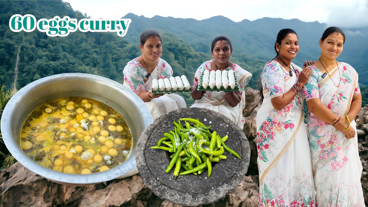 #60eggsgreenchillicurry #పిల్లలకి వంట్లోబాగోలేదు..అందుకేఇక్కడ వంటచేశాం.#mpv#family#indian#cooking