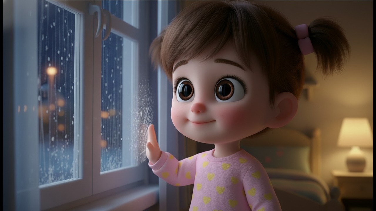 Azee and the Window Rain | Calm Bedtime Story for Kids (Ages 4–6)