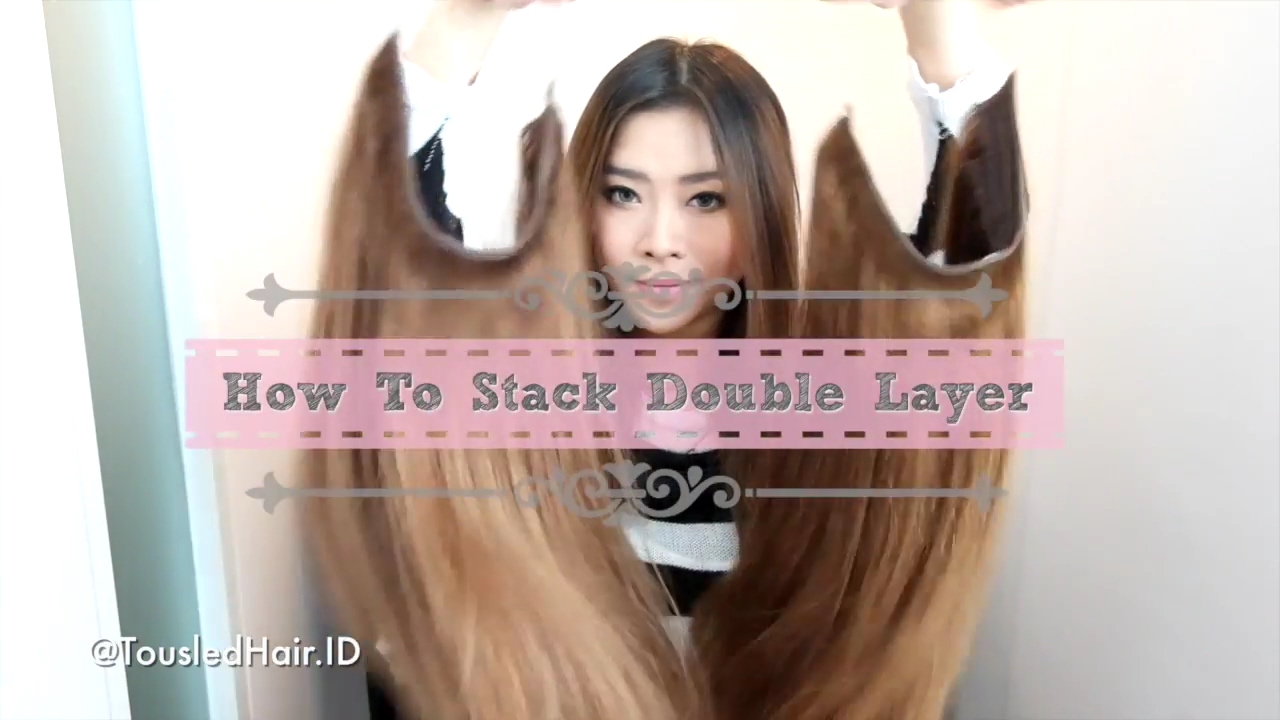 How To Stack Double Layer of Halo Hair Extensions