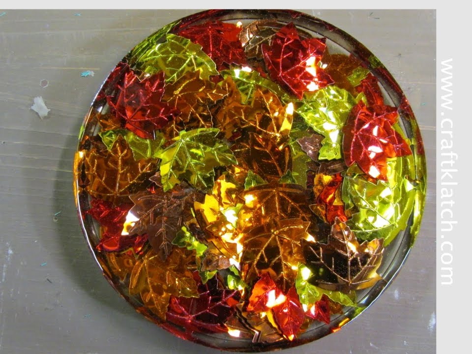 Autumn Leaves Confetti Coaster