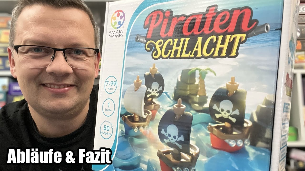 Piratenschlacht (Smart Games) - Piratenspiel bzw. Logikspiel / Solospiel ab 7 Jahren